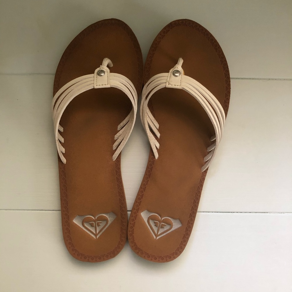 White Strappy Slippers